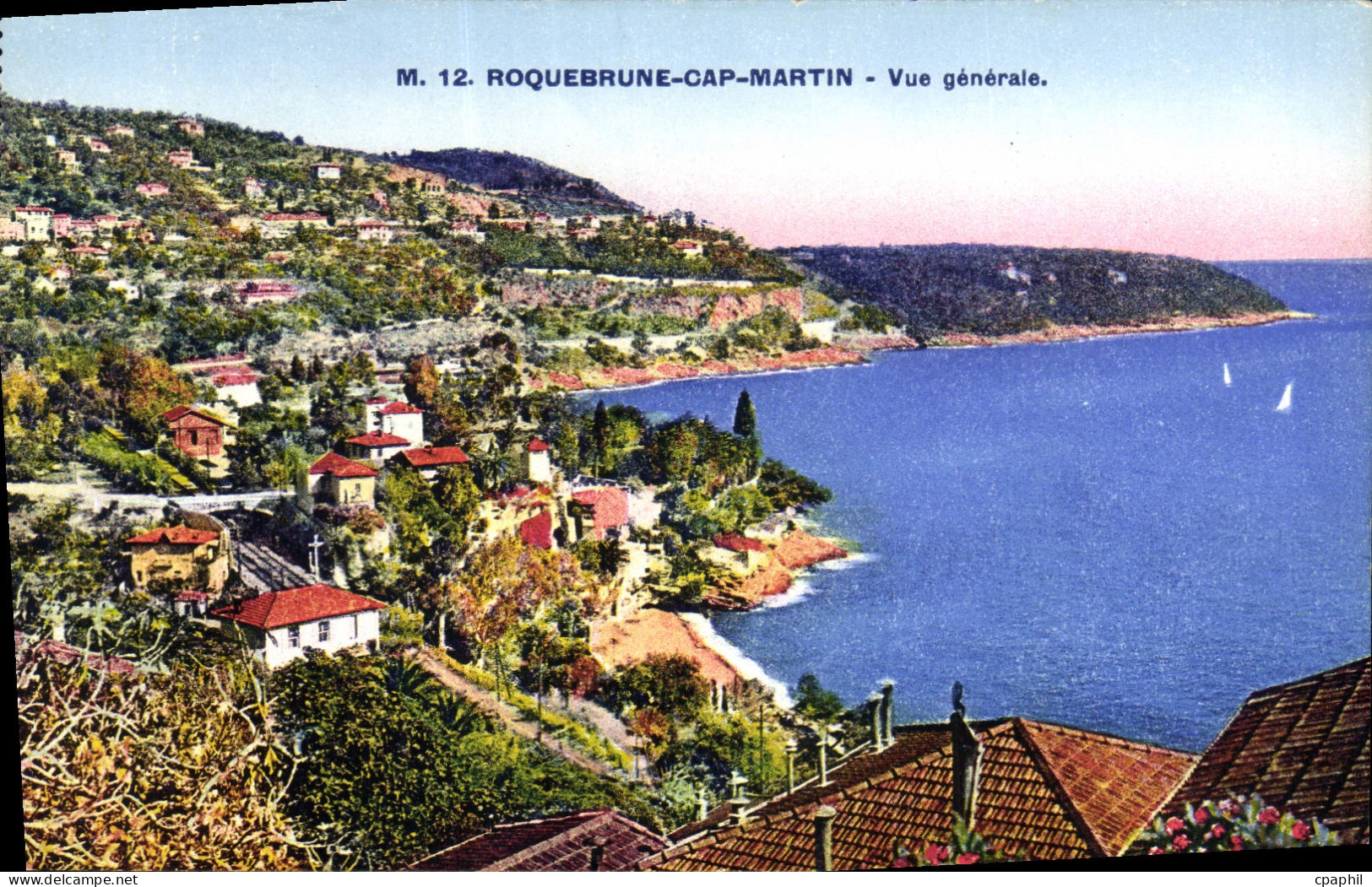 CPA Roquebrune Cap Martin Vue Generale
