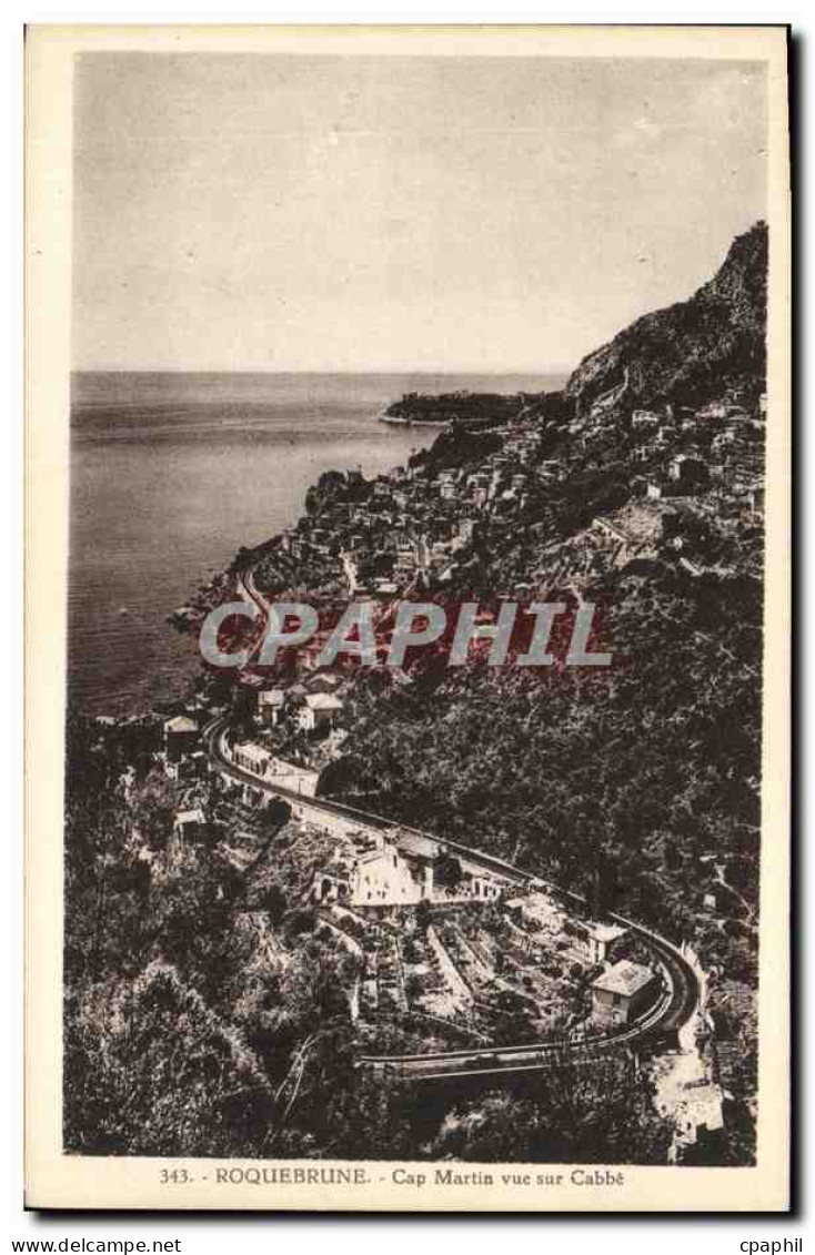 CPA Roquebrune Cap Martin vue sur Cabbe