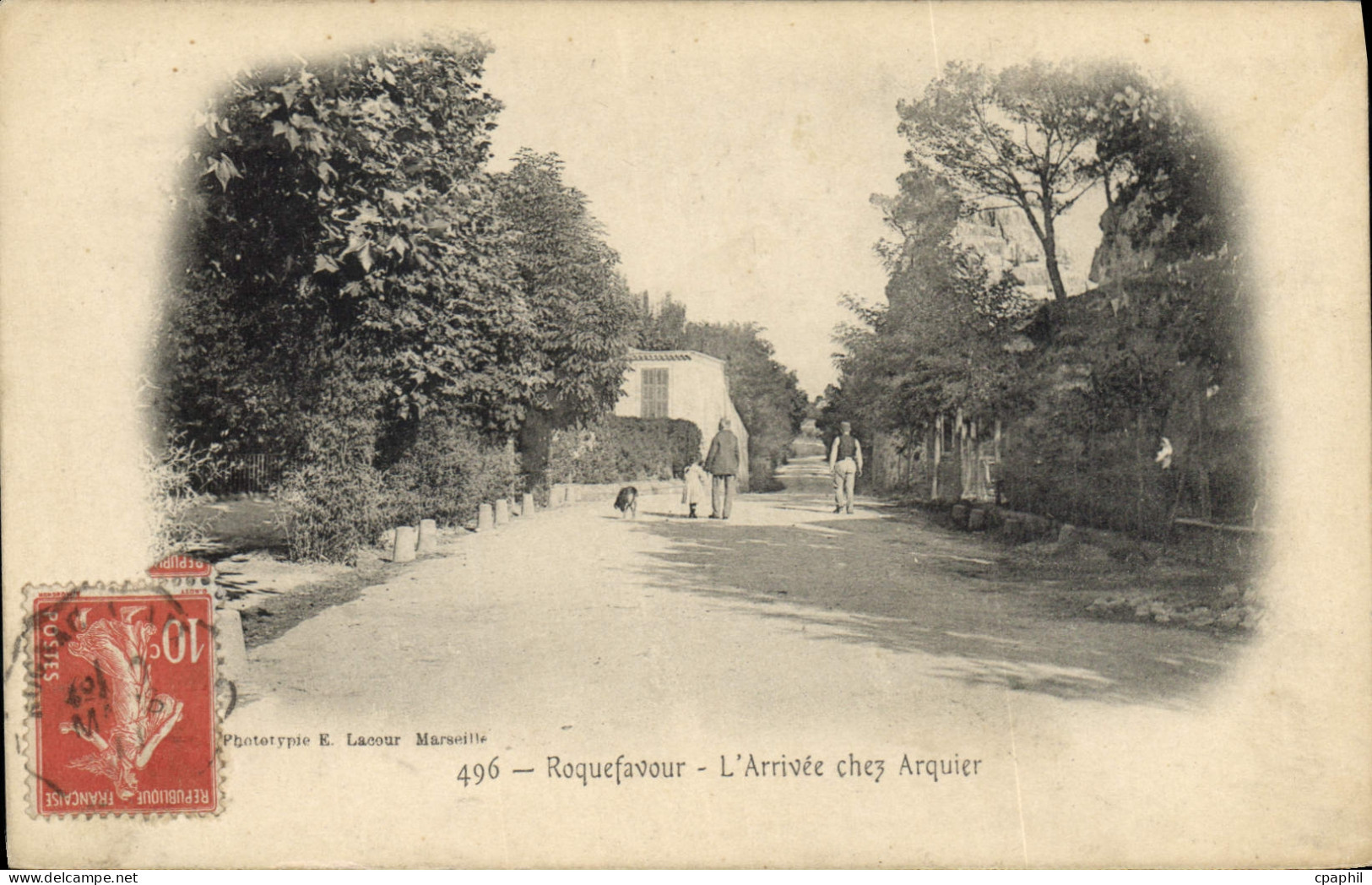 CPA Roquefavour L'Arrivee chez Arquier