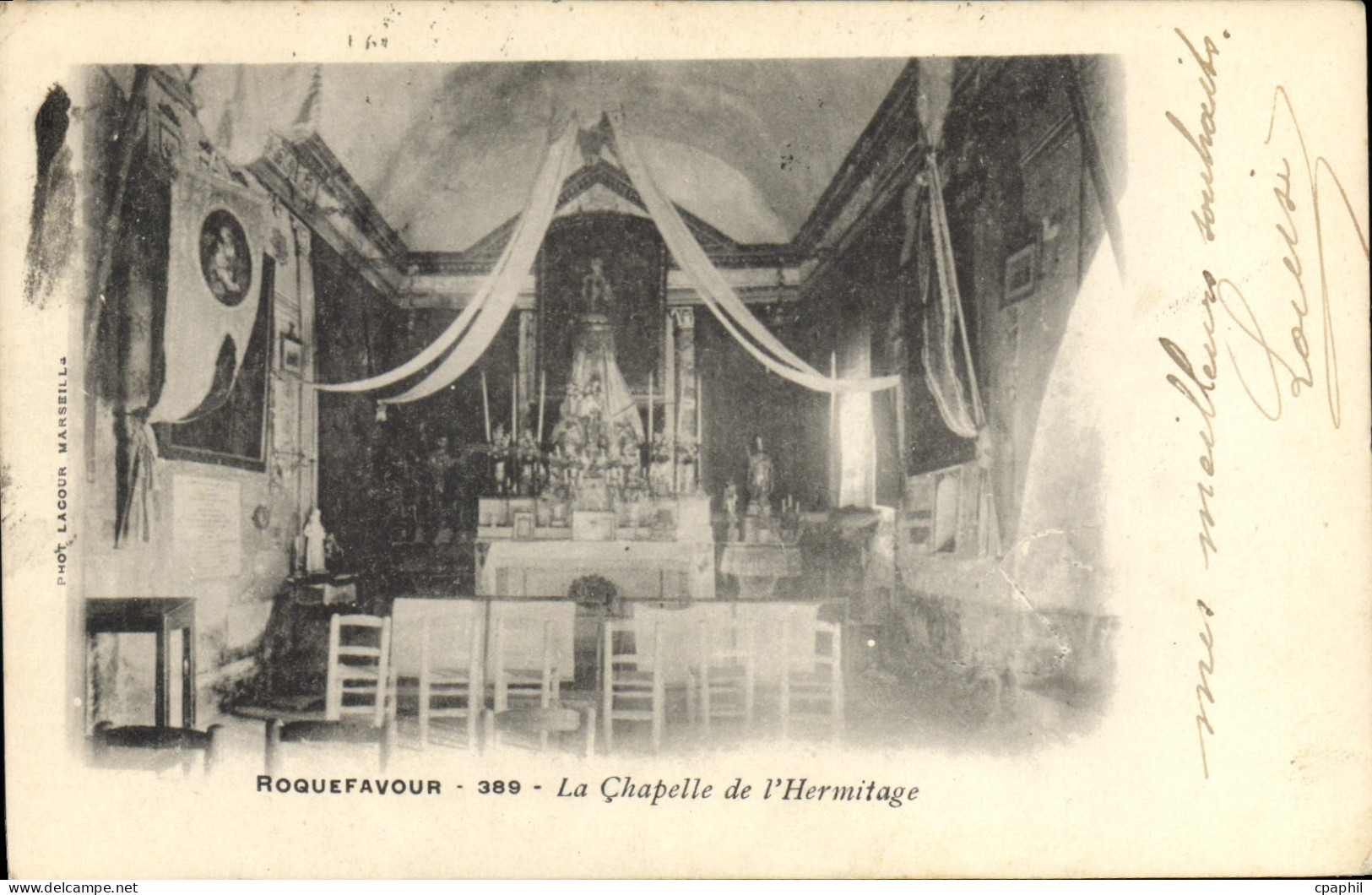 CPA Roquefavour La Chapelle de L'hermitage
