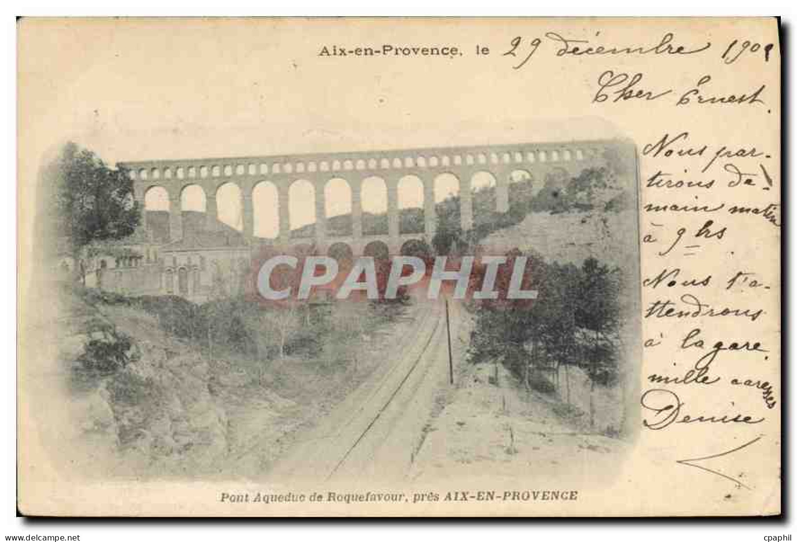CPA Roquefavour Pont Aqueduc