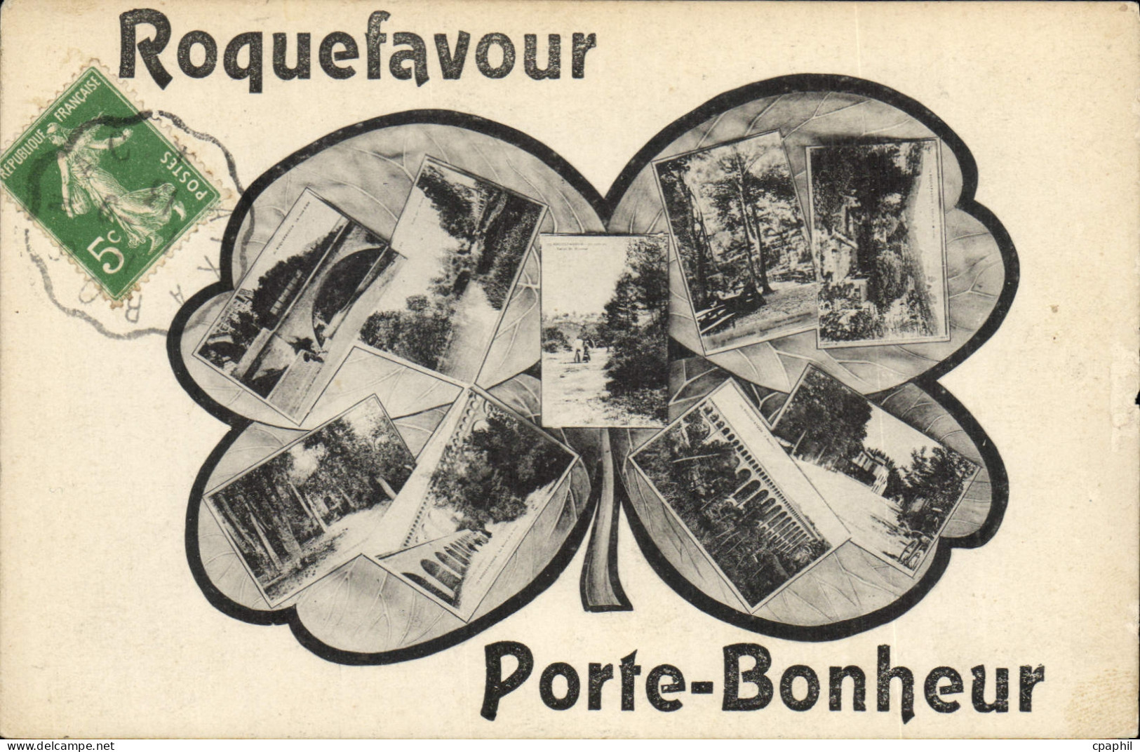 CPA Roquefavour Porte Bonheur