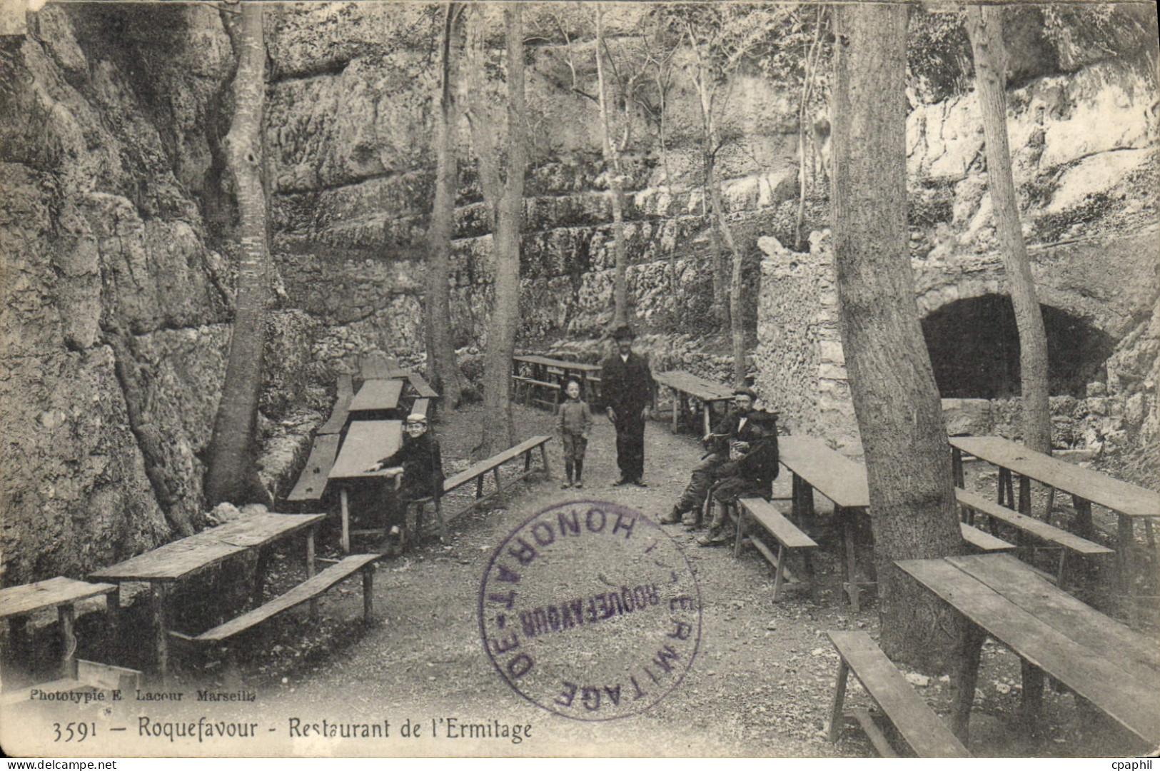 CPA Roquefavour Restaurant de l'Ermitage