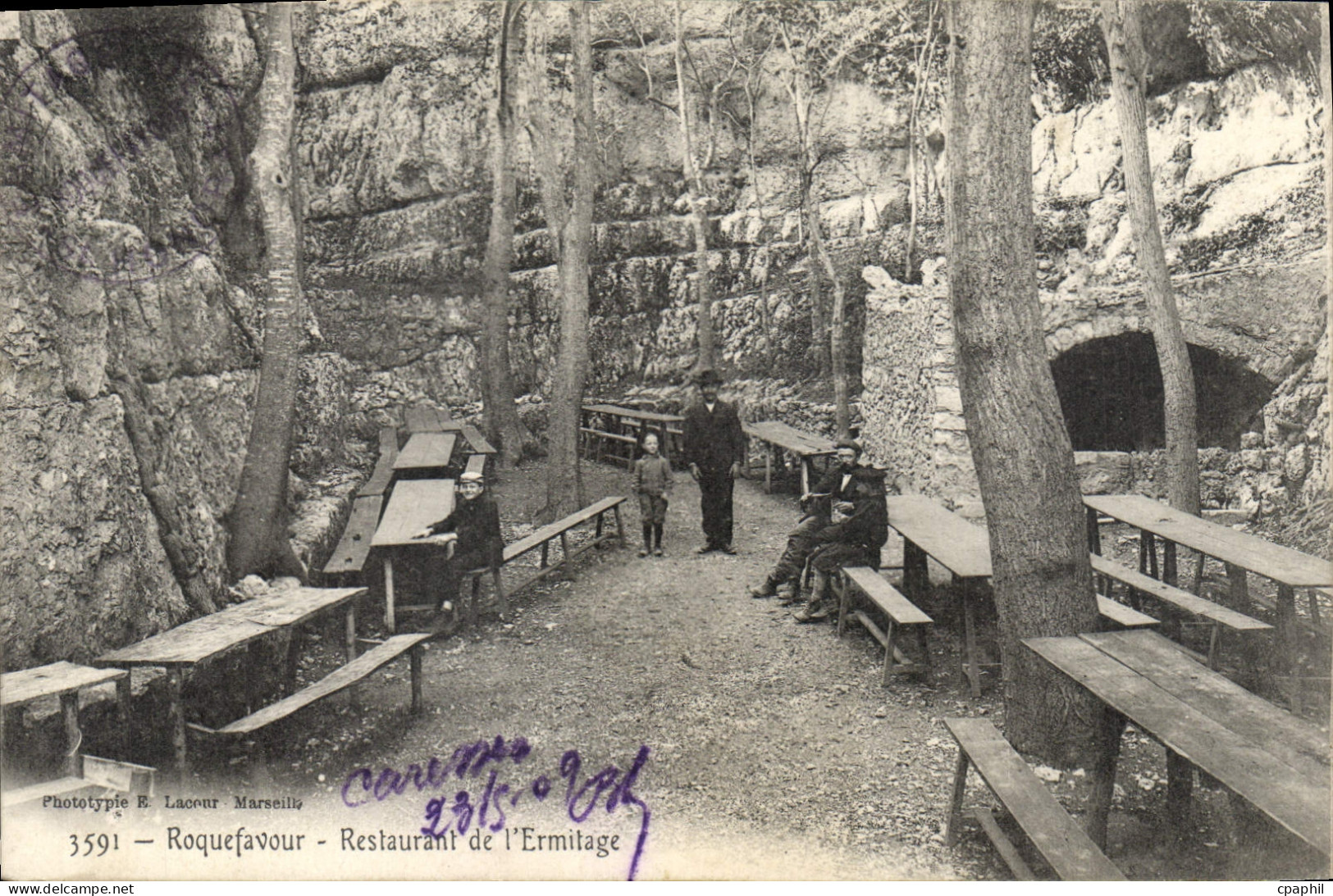 CPA Roquefavour Restaurant de l'Ermitage