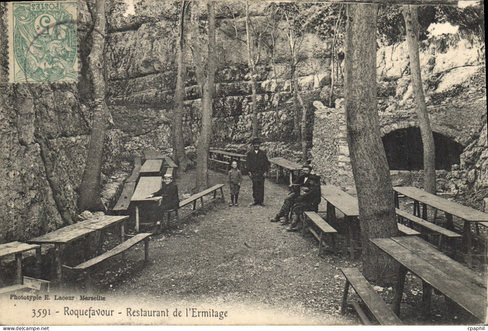 CPA Roquefavour Restaurant de l'Ermitage
