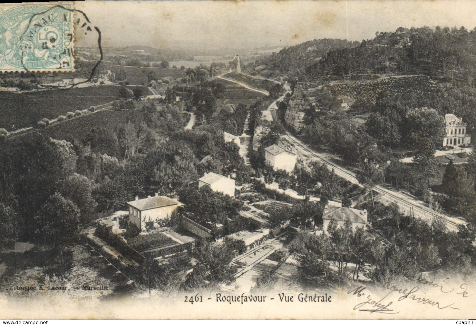 CPA Roquefavour Vue Generale