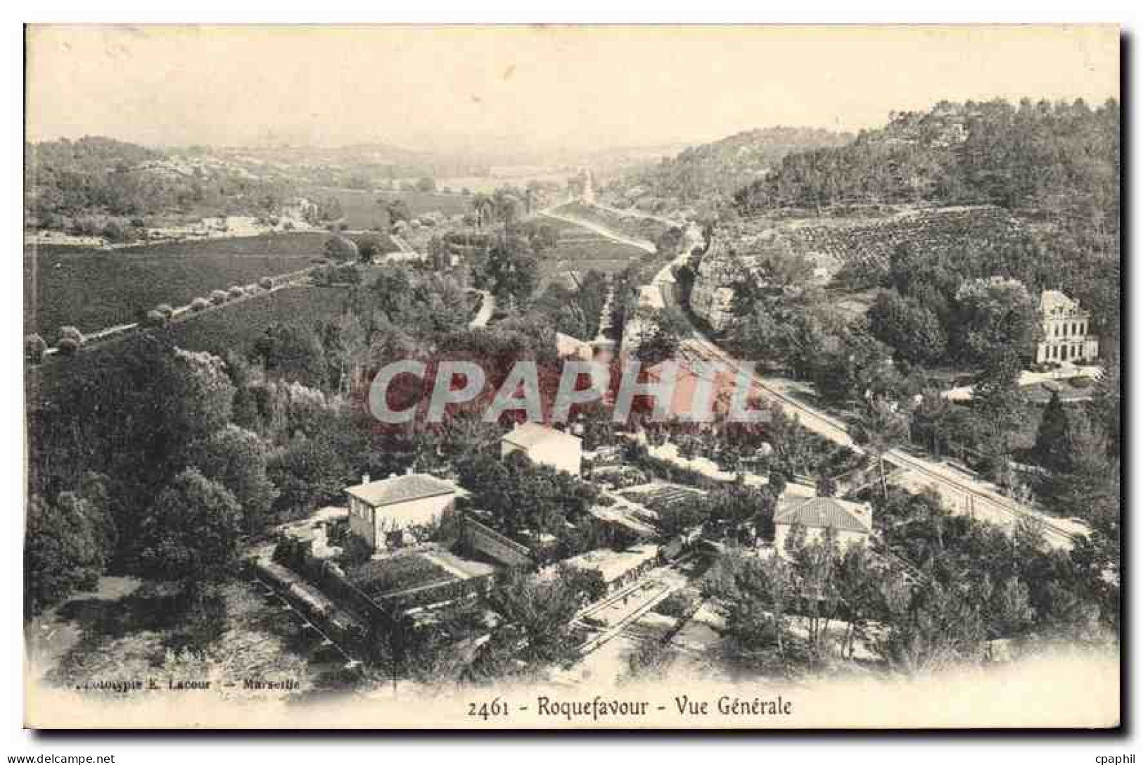 CPA Roquefavour Vue Generale