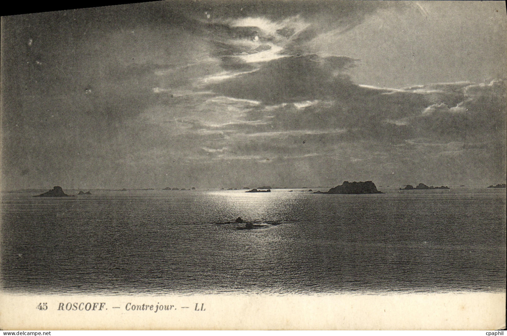CPA Roscoff Contre jour