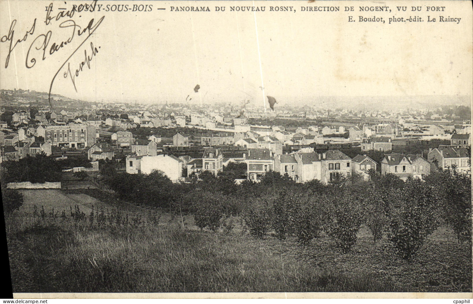 CPA Rosny Sous Bois Panorama Du Nouveau Rosny Direction De Nogent Vu du fort