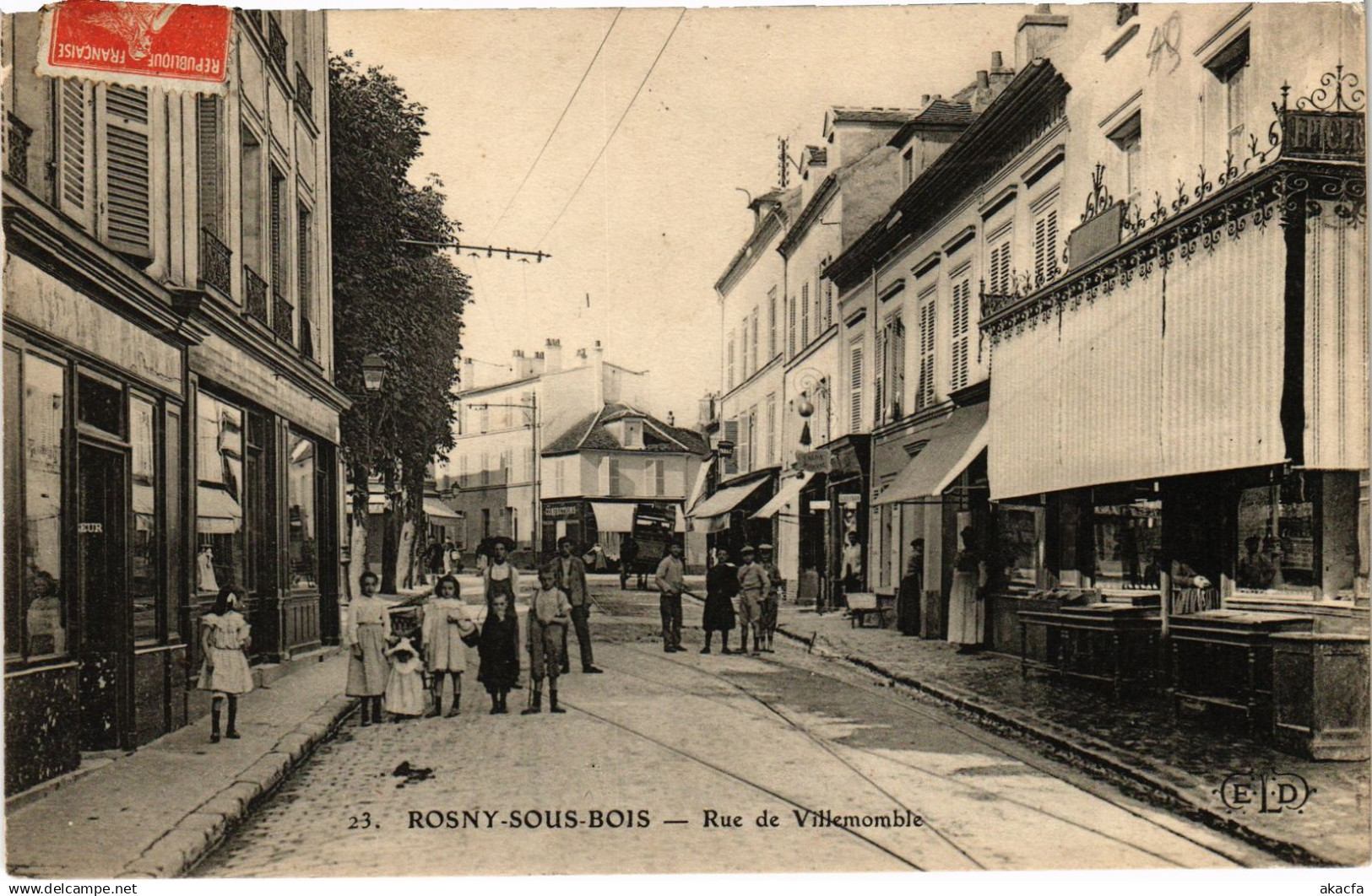 CPA Rosny-sous-Bois Rue de Villemomble (1391460)