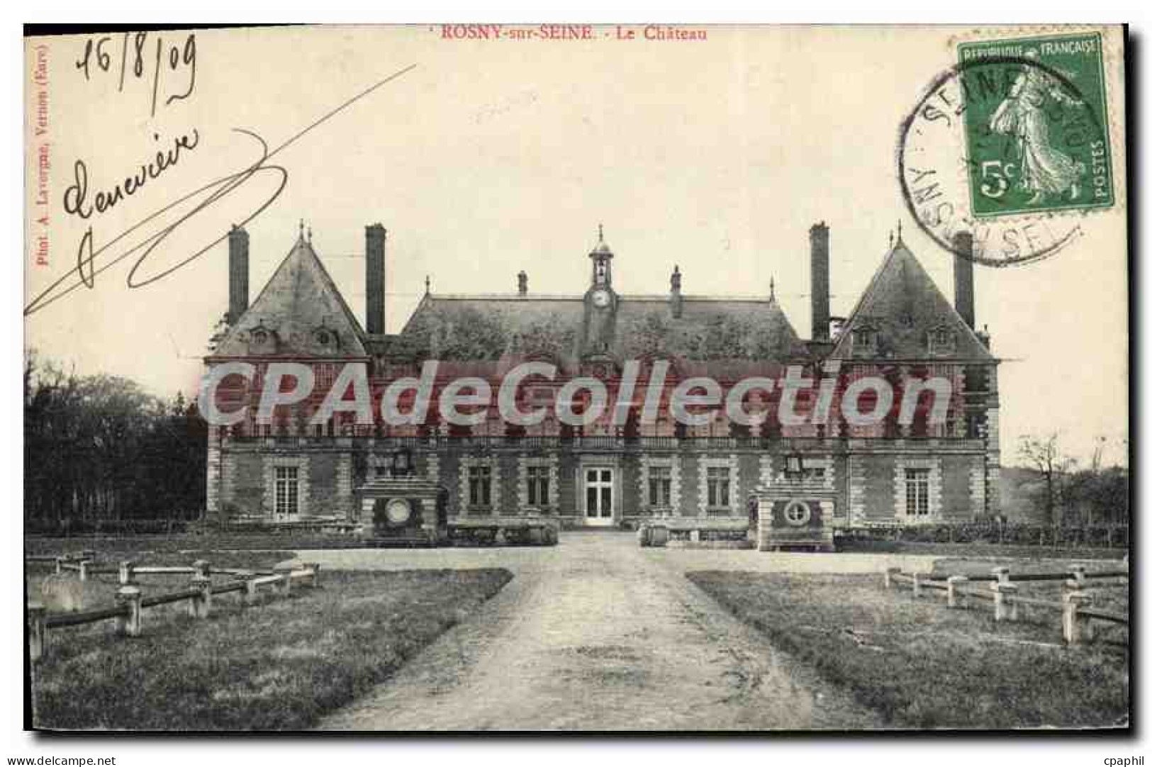 CPA Rosny Sur Seine Le Château