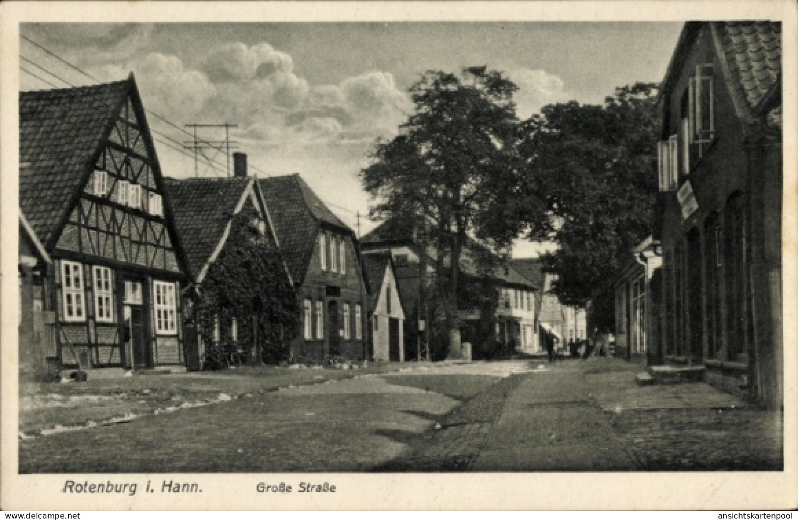 CPA Rotenburg in Hann. Rotenburg an der Wümme, Große Straße