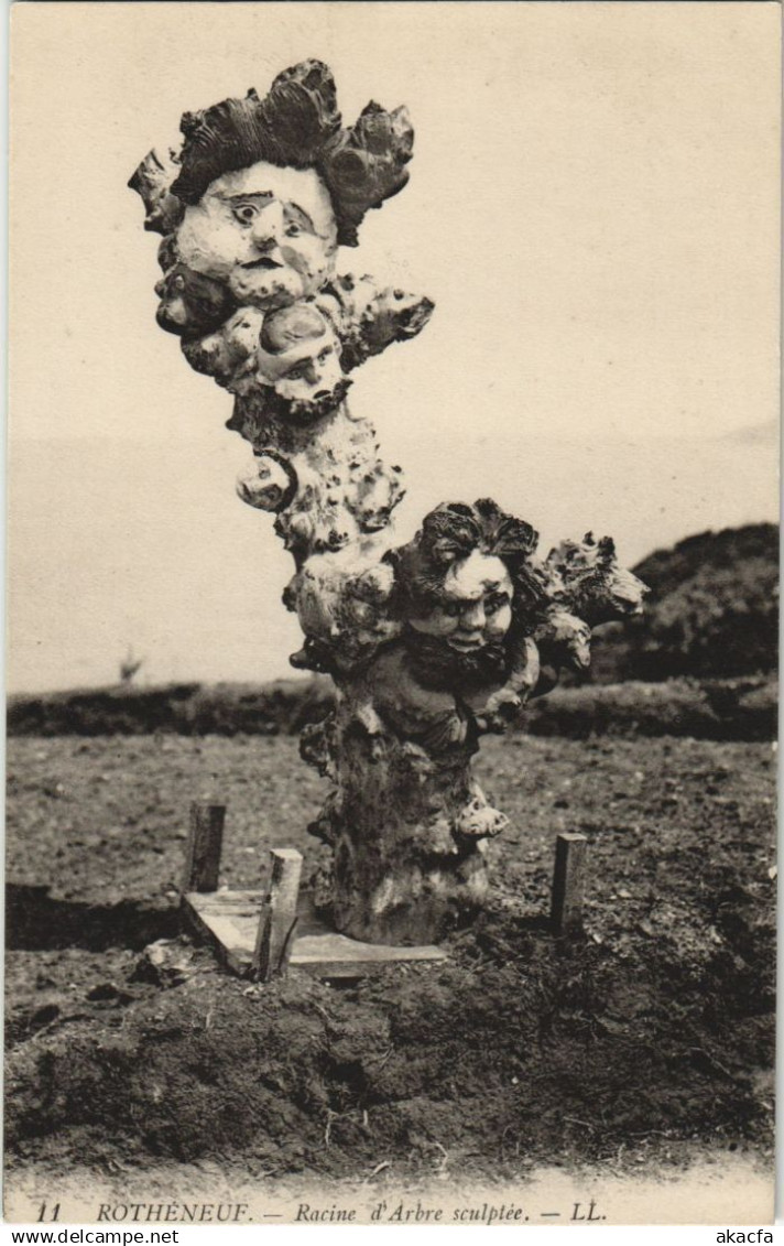 CPA Rotheneuf Racine d'Arbre sculpte (1237102)
