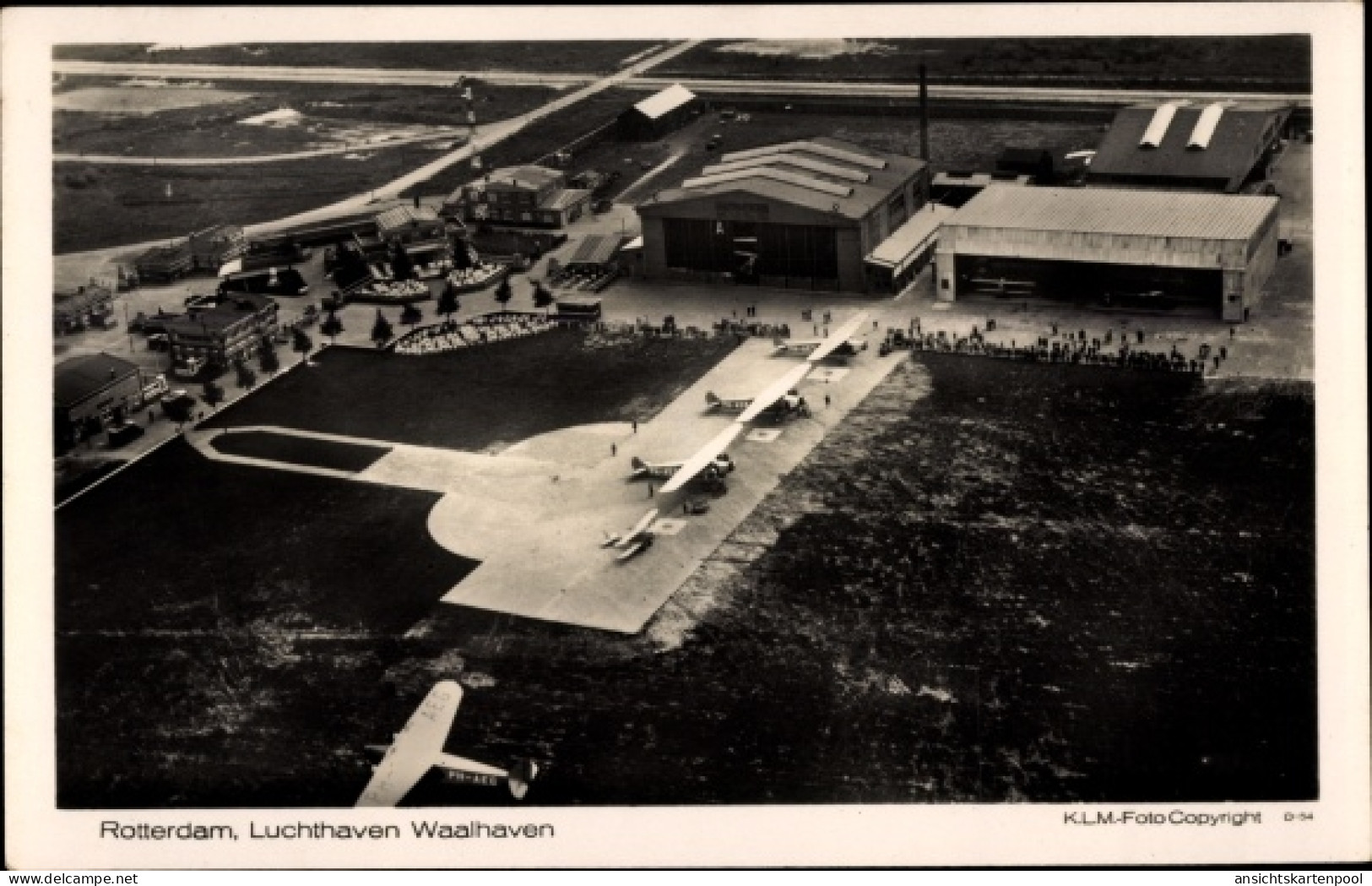 CPA Rotterdam Südholland Niederlande, Luchthaven Waalhaven