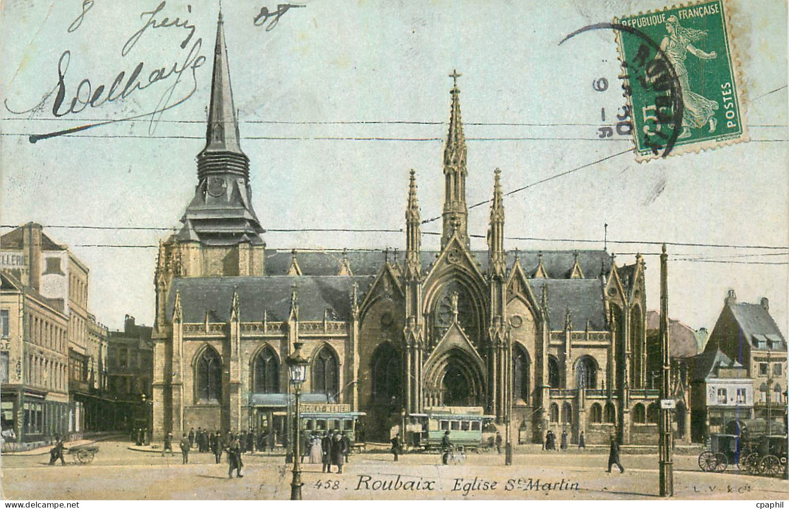CPA Roubaix Eglise St Martin