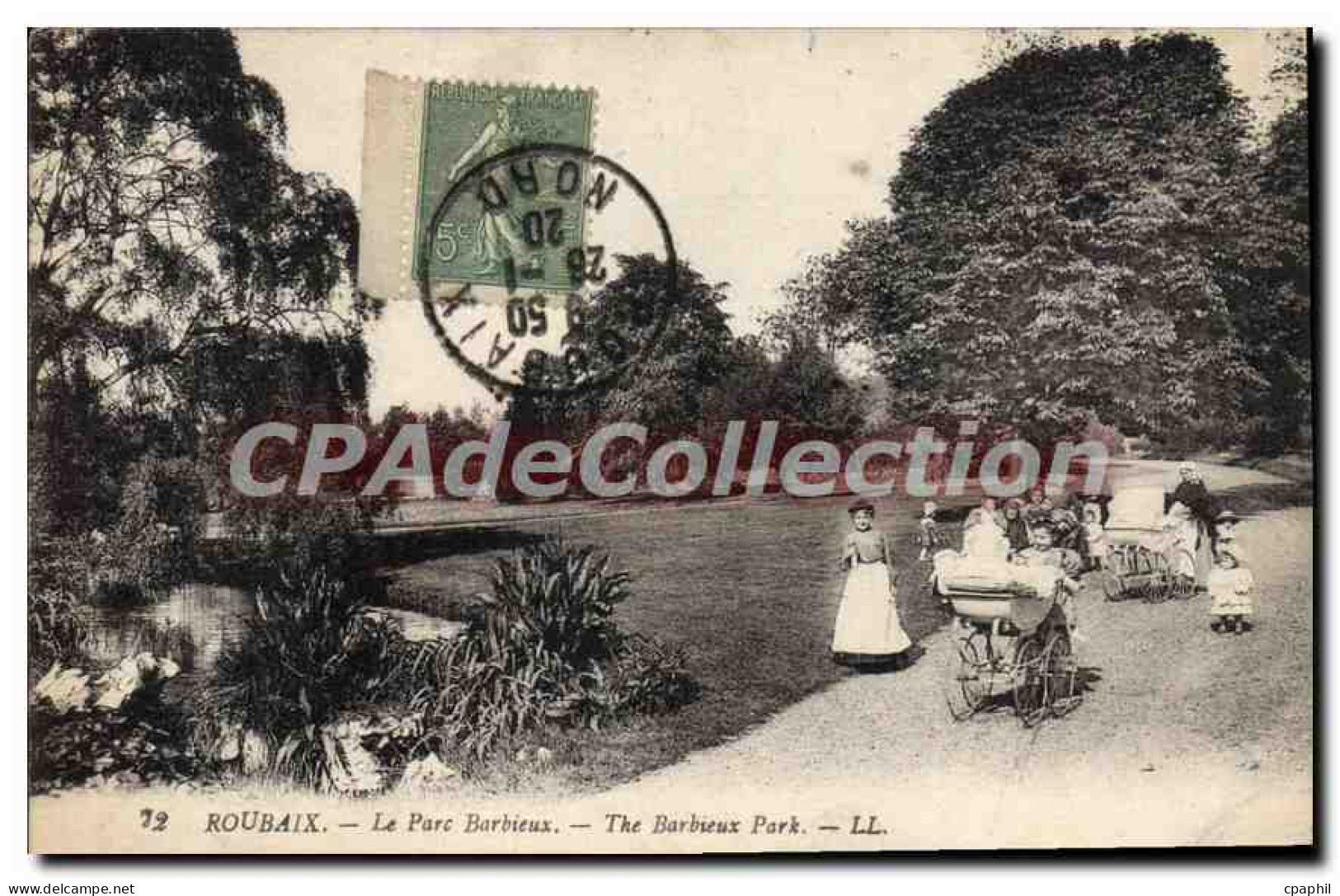 CPA Roubaix Le Parc Barbieux