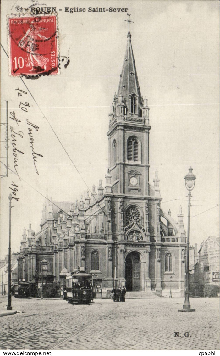 CPA Rouen Eglise Saint Sever