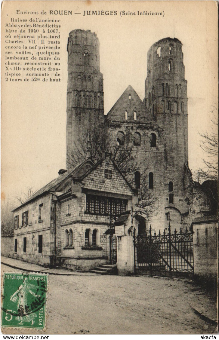 CPA ROUEN - JUMIEGES (154327)