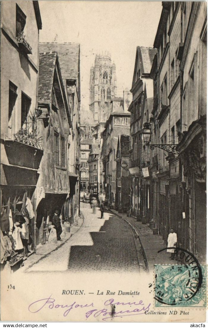 CPA ROUEN La Rue Damiette (806208)