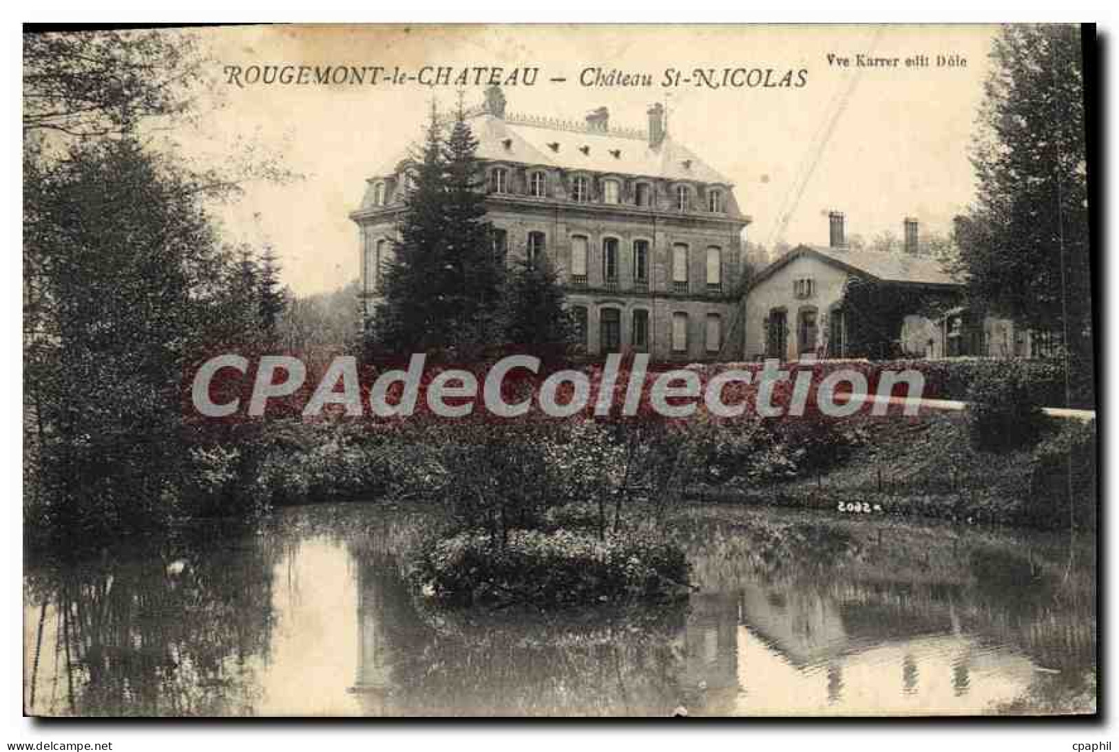 CPA Rougemont le Chateau Chateau St Nicolas