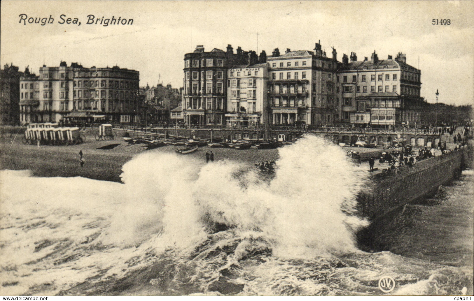 CPA Rough Sea Brighton