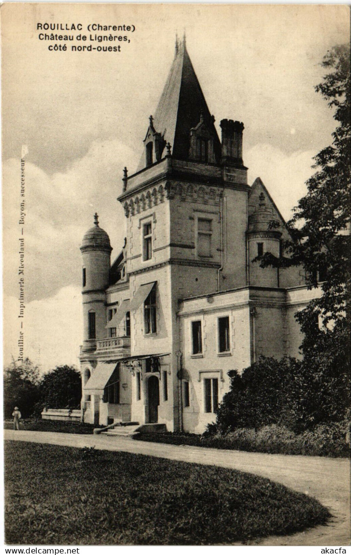 CPA Rouillac - Chateau de Ligneres coté nord-ouest (519020)