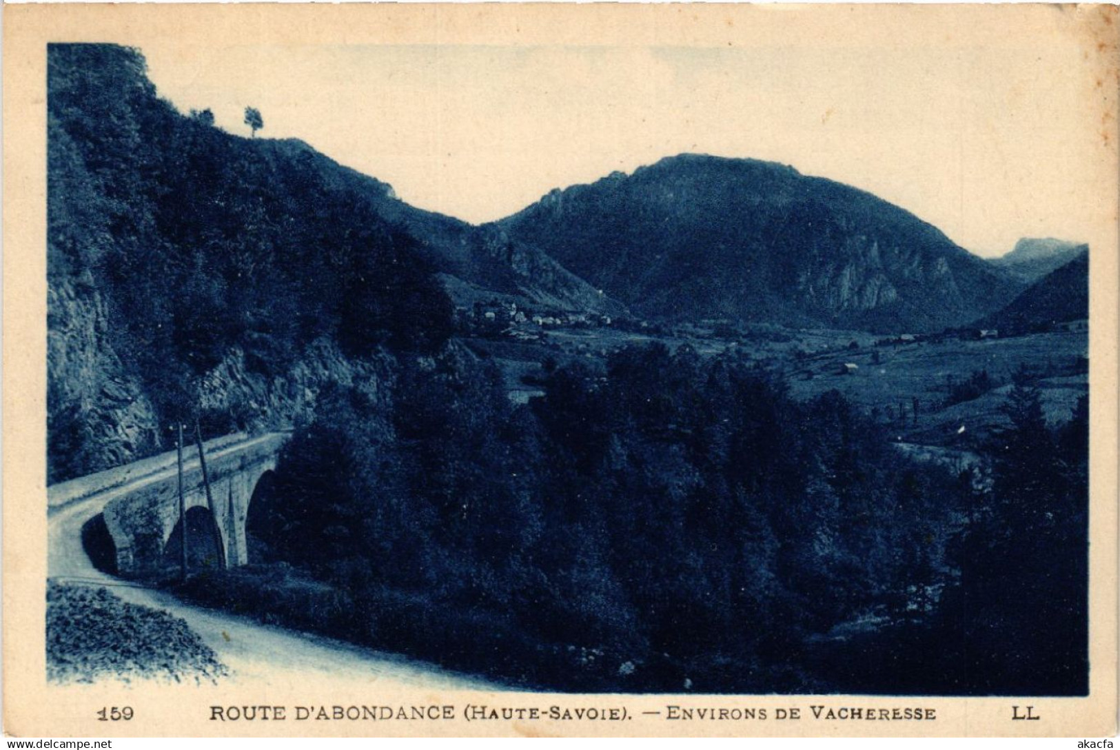 CPA Route d'ABONDANCE - Env. de VACHERESSE (439406)