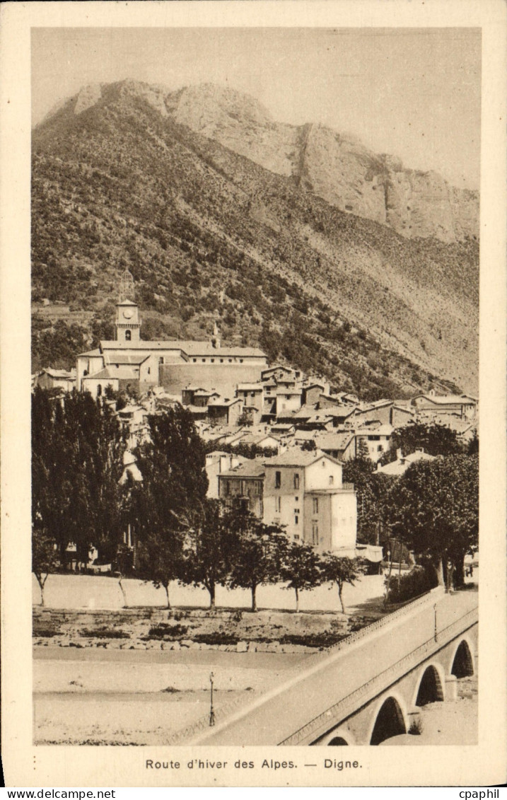 CPA Route d'Hiver des Alpes Digne