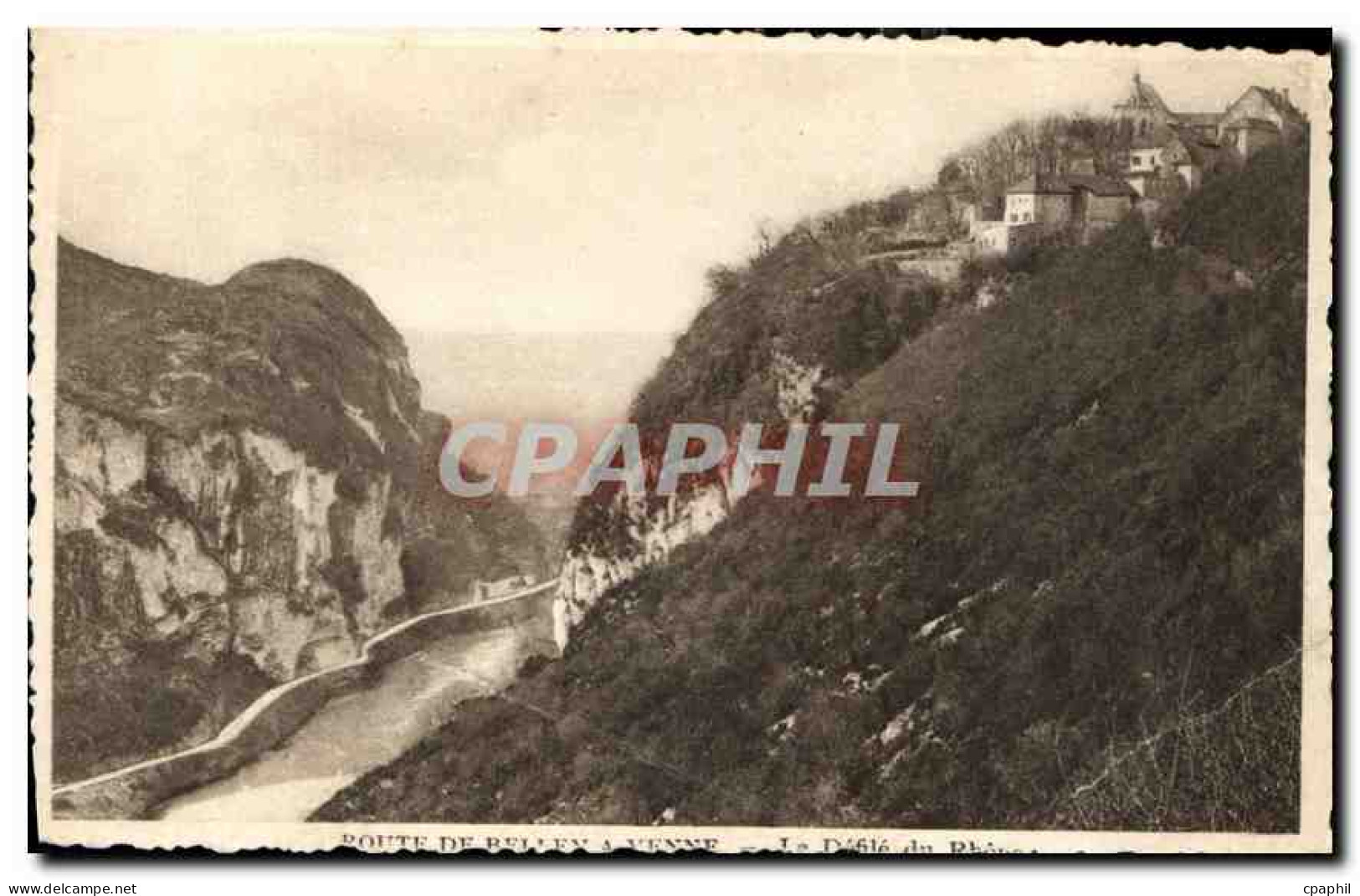 CPA Route de Belley