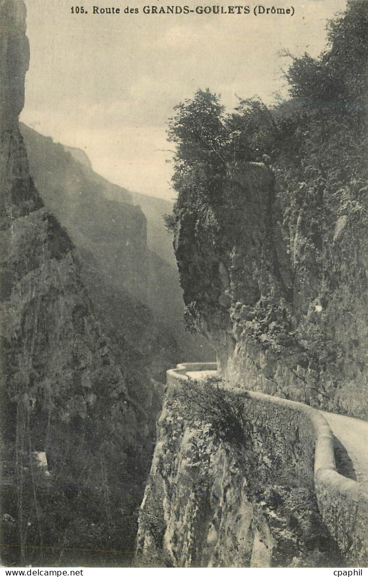 CPA Route des Grands Goulets (Drome)