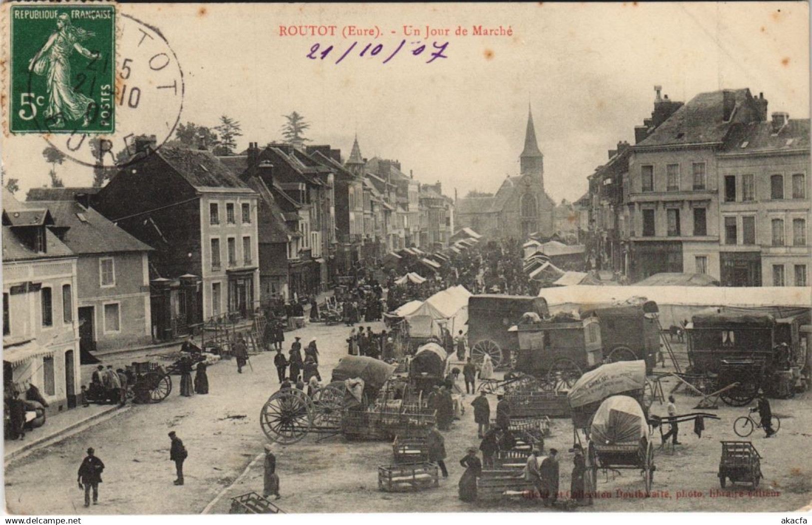 CPA ROUTOT-Un Jour de Marché (43259)