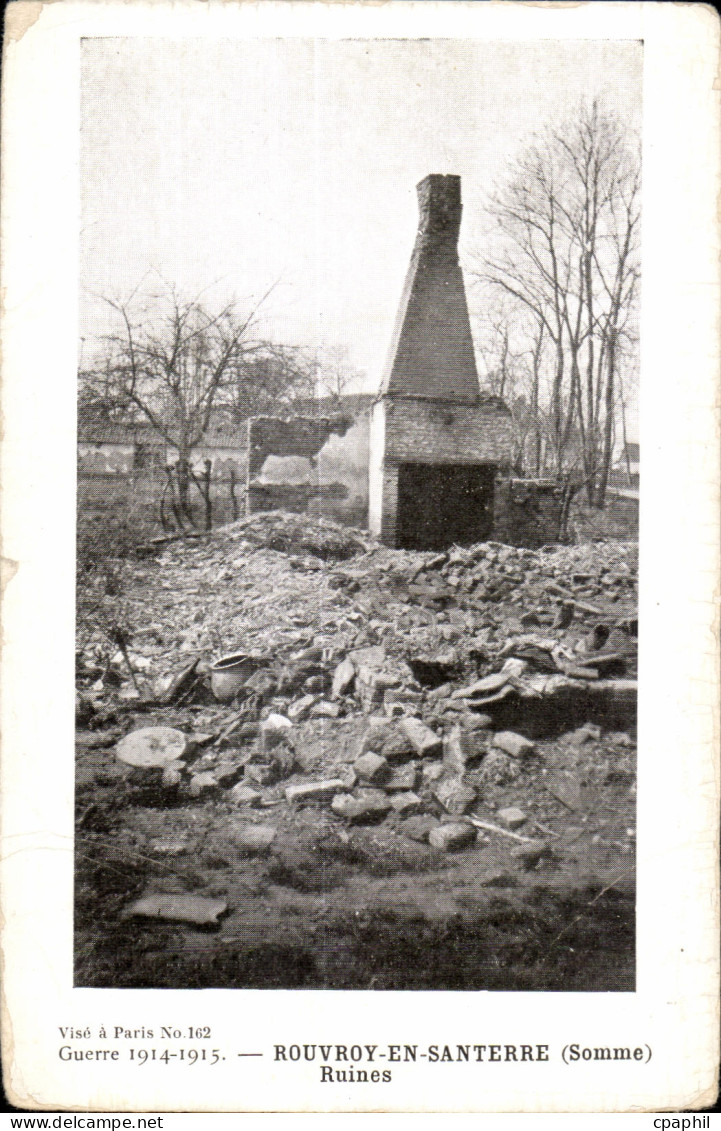 CPA Rouvroy En Santerre (Somme) Ruines