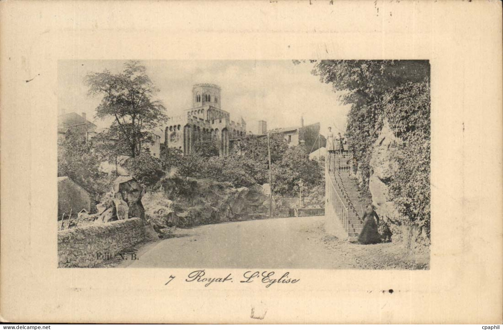 CPA Royat l'eglise