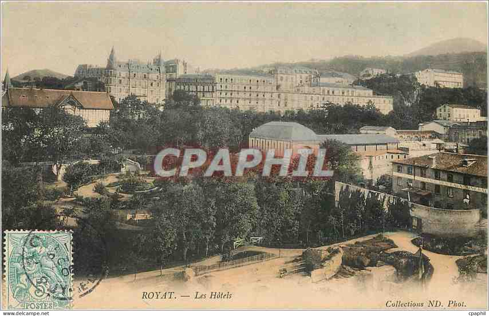 CPA Royat Les Hotels
