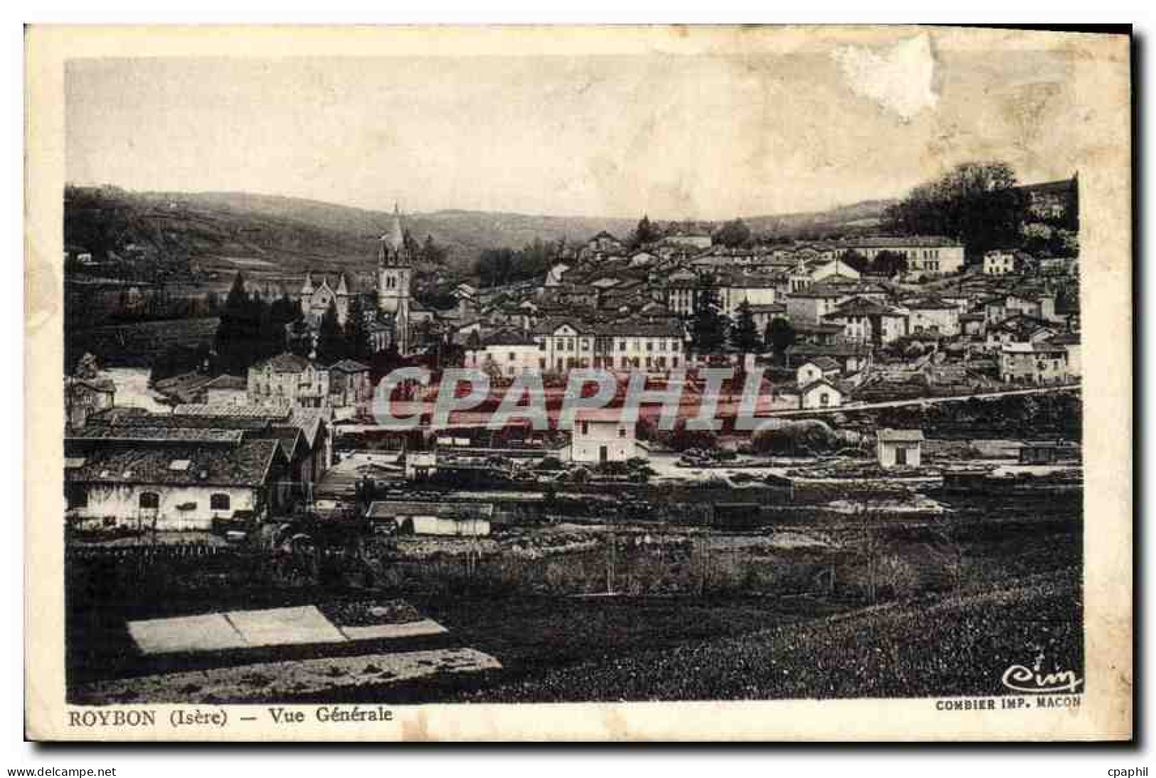 CPA Roybon Isere Vue Generale