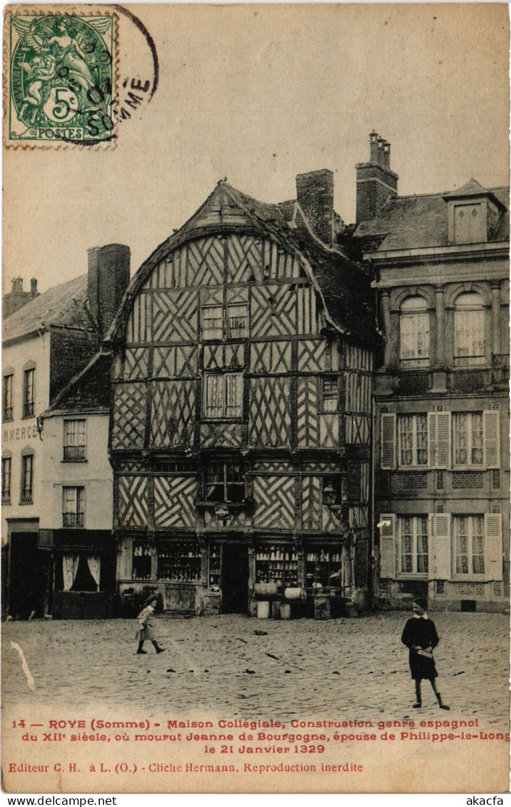 CPA Roye Maison Collegiale (1497857)