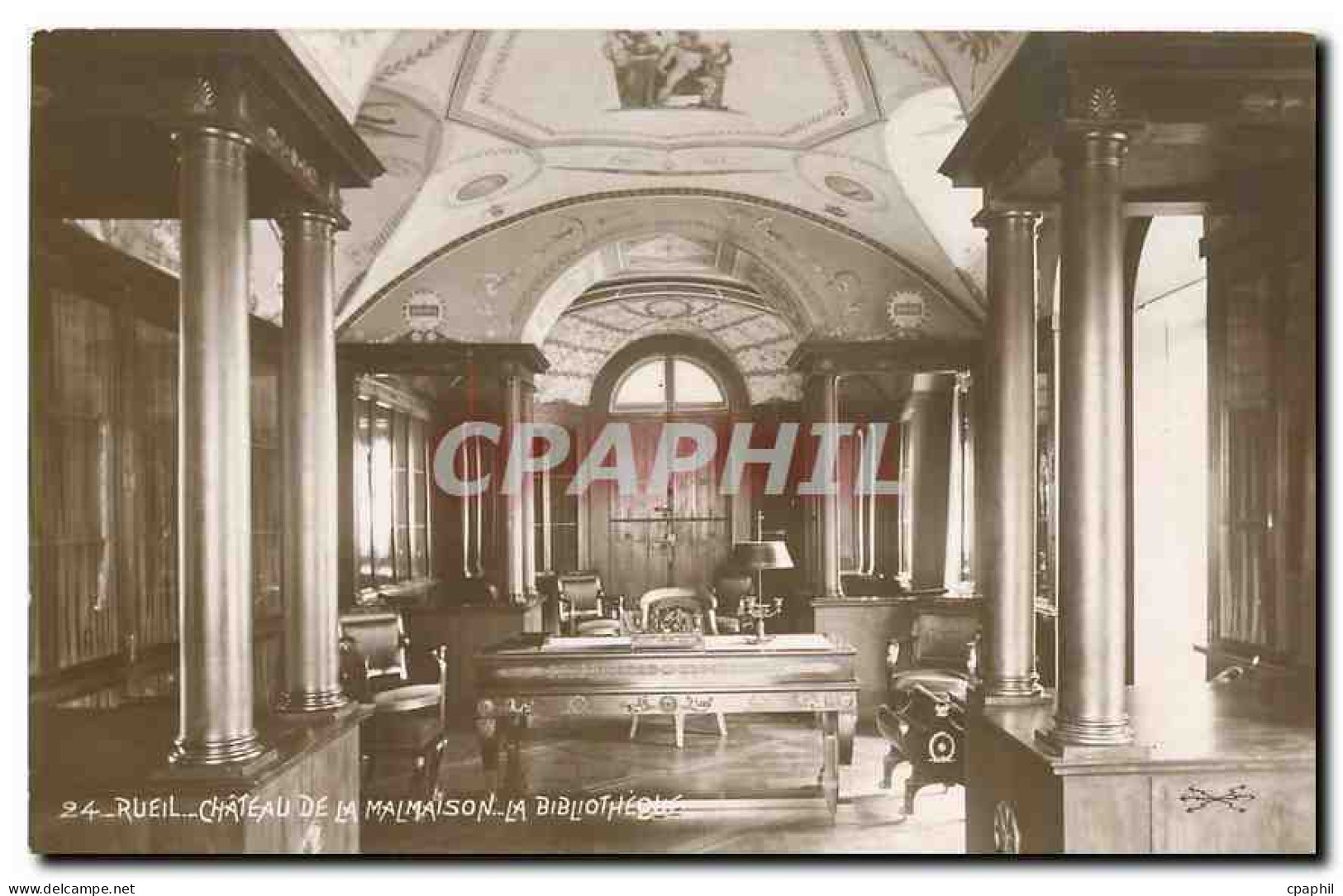 CPA Rueil Chateau de la Malmaison la Bibliotheque