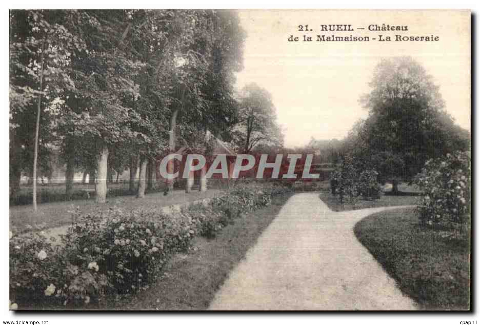 CPA Rueil Chateau de la Malmaison La Roseraie