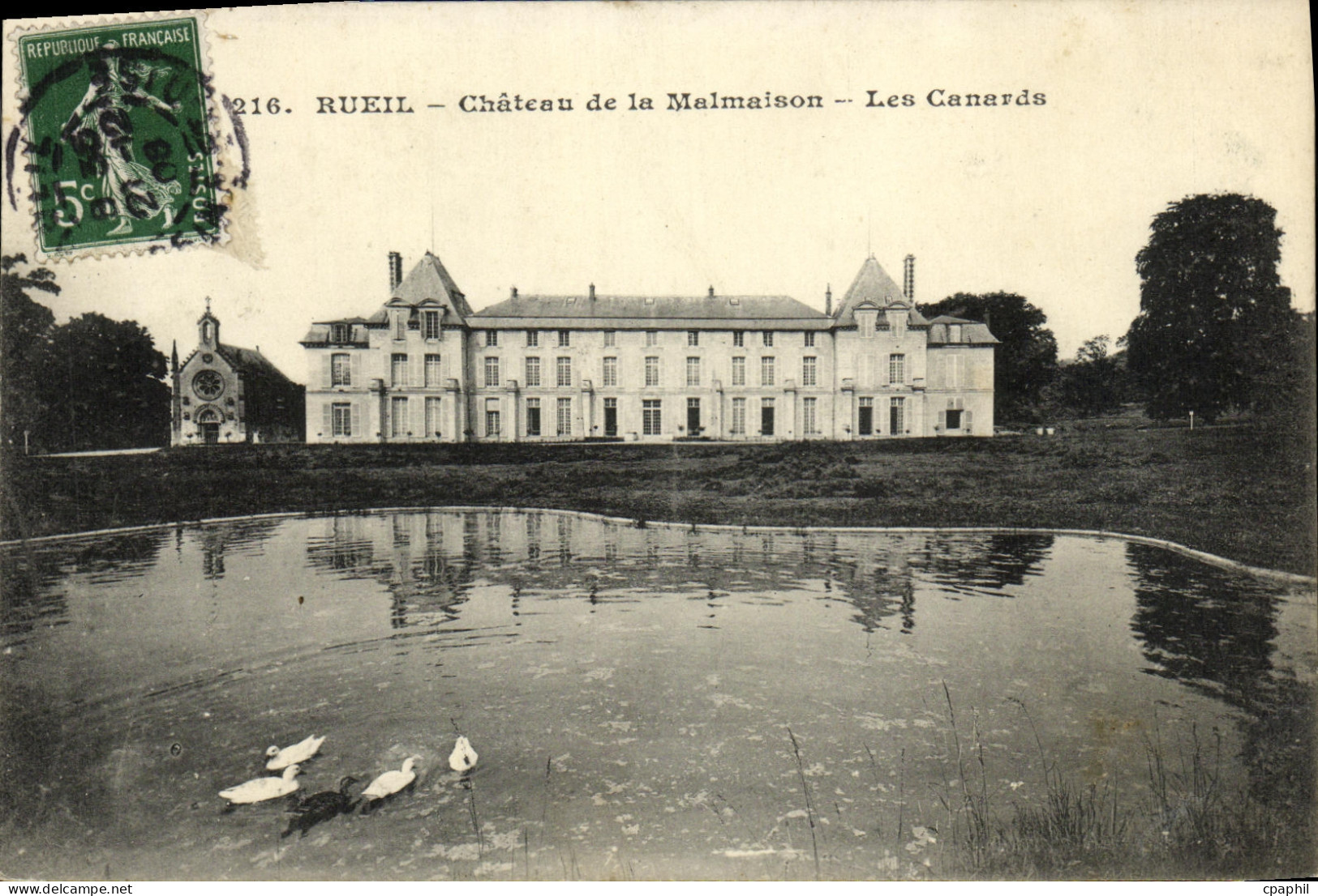 CPA Rueil Chateau de la Malmaison Les Canards