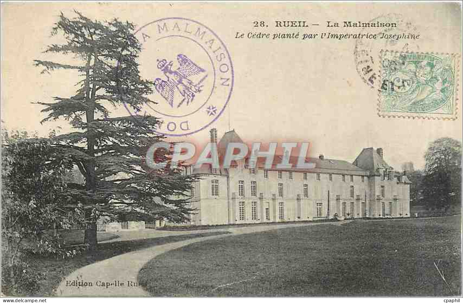 CPA Rueil La Malmaison Le Cedre plante par l'Imperatrice Josephine