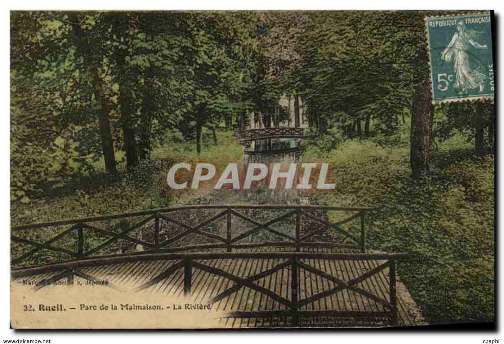 CPA Rueil Parc de la Malmaison La Riviere