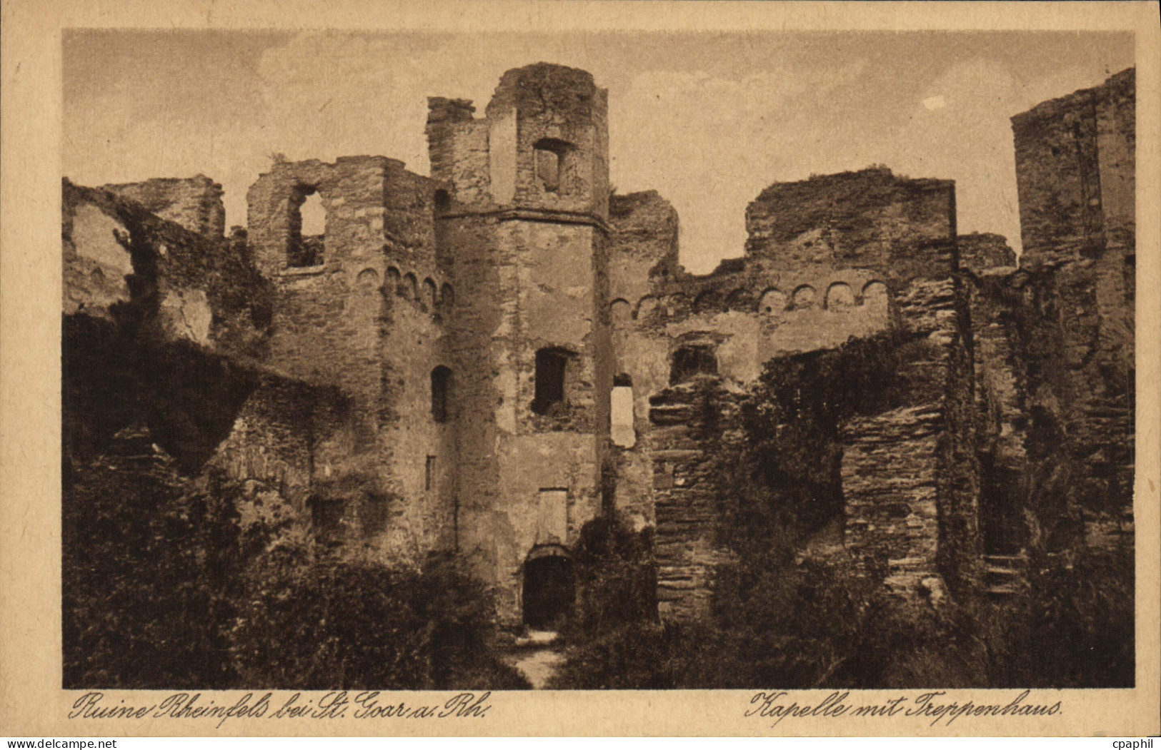 CPA Ruine Rheinfels bei St goar