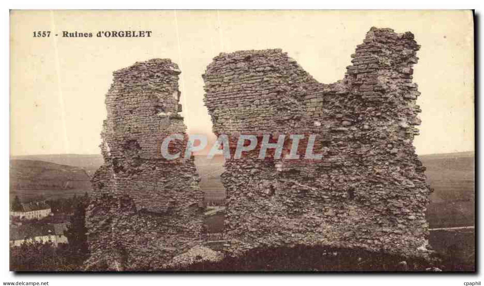 CPA Ruines d Orgelet