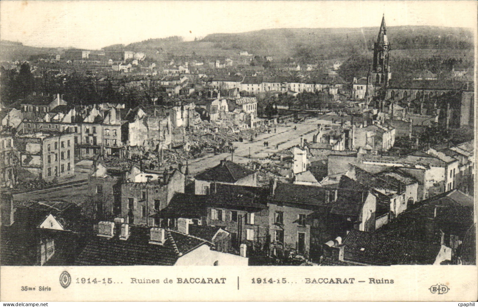 CPA Ruines de Baccarat
