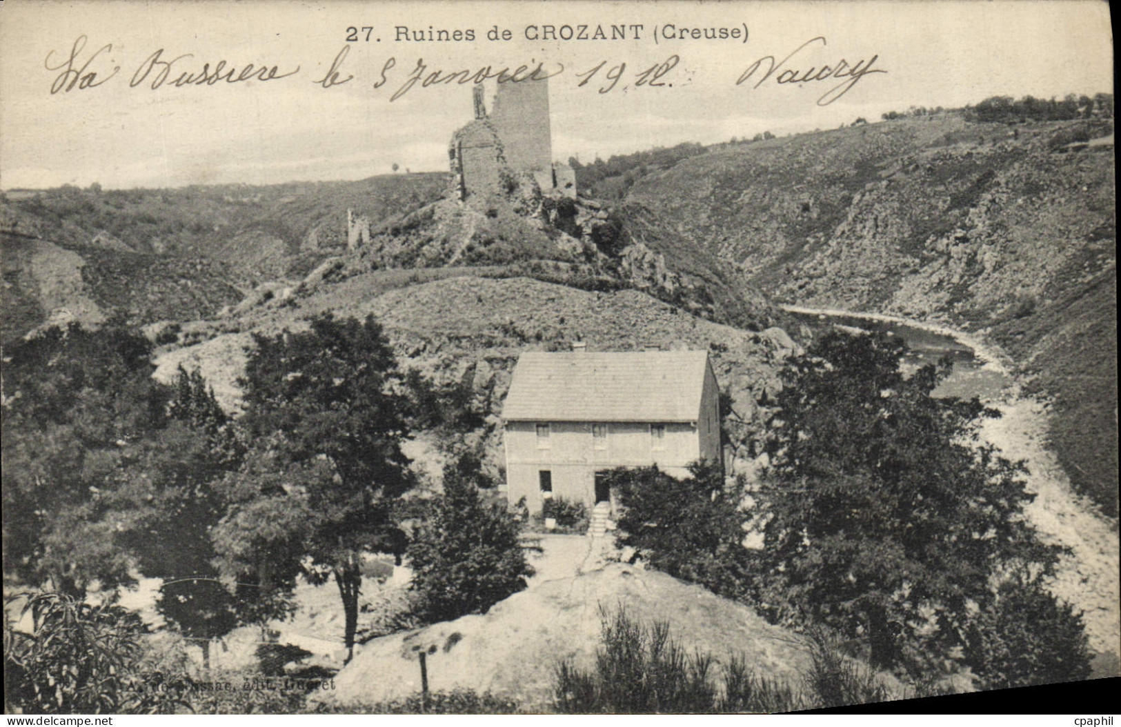 CPA Ruines de Crozant