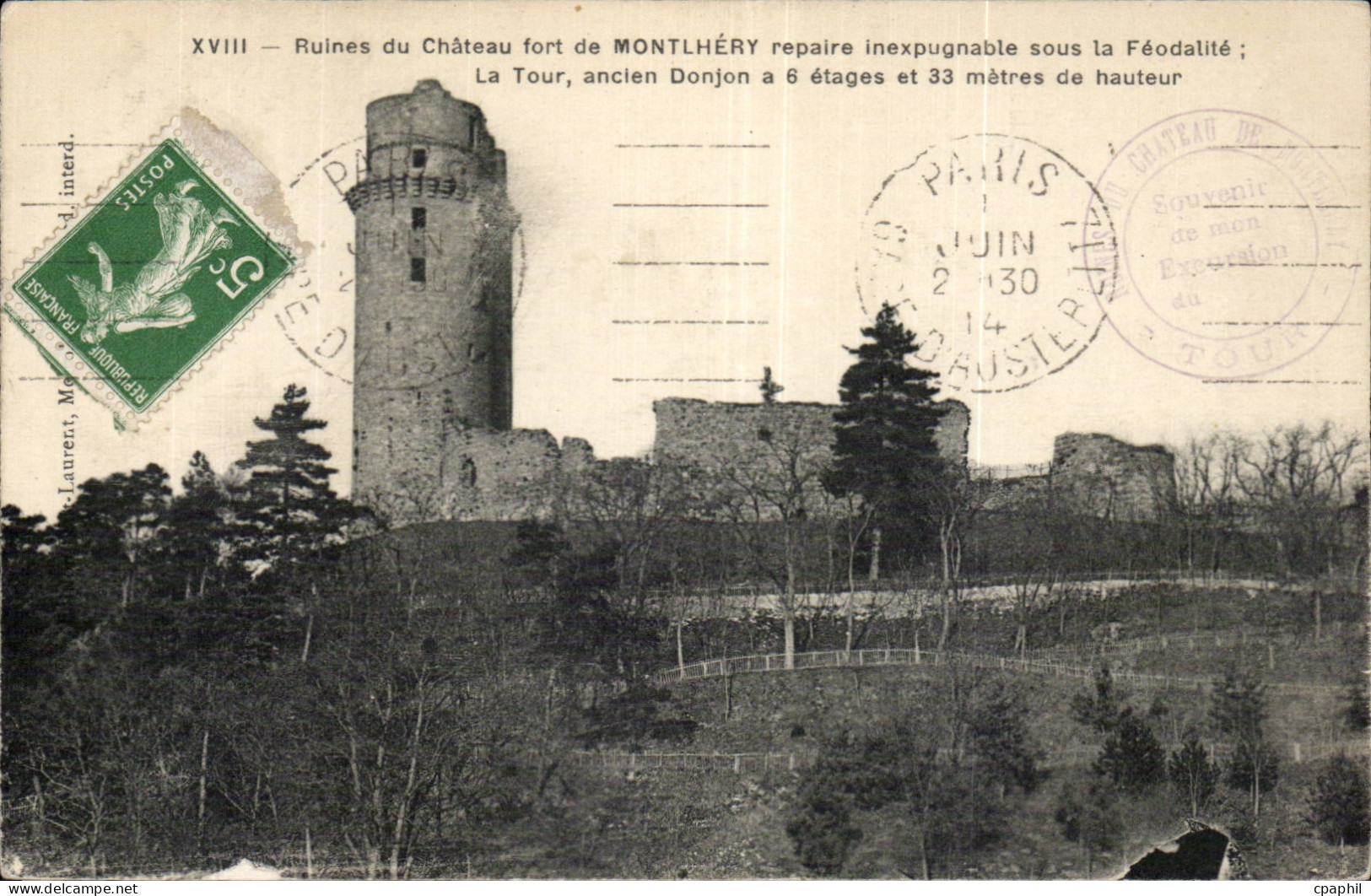CPA Ruines du chateau de Montlhery