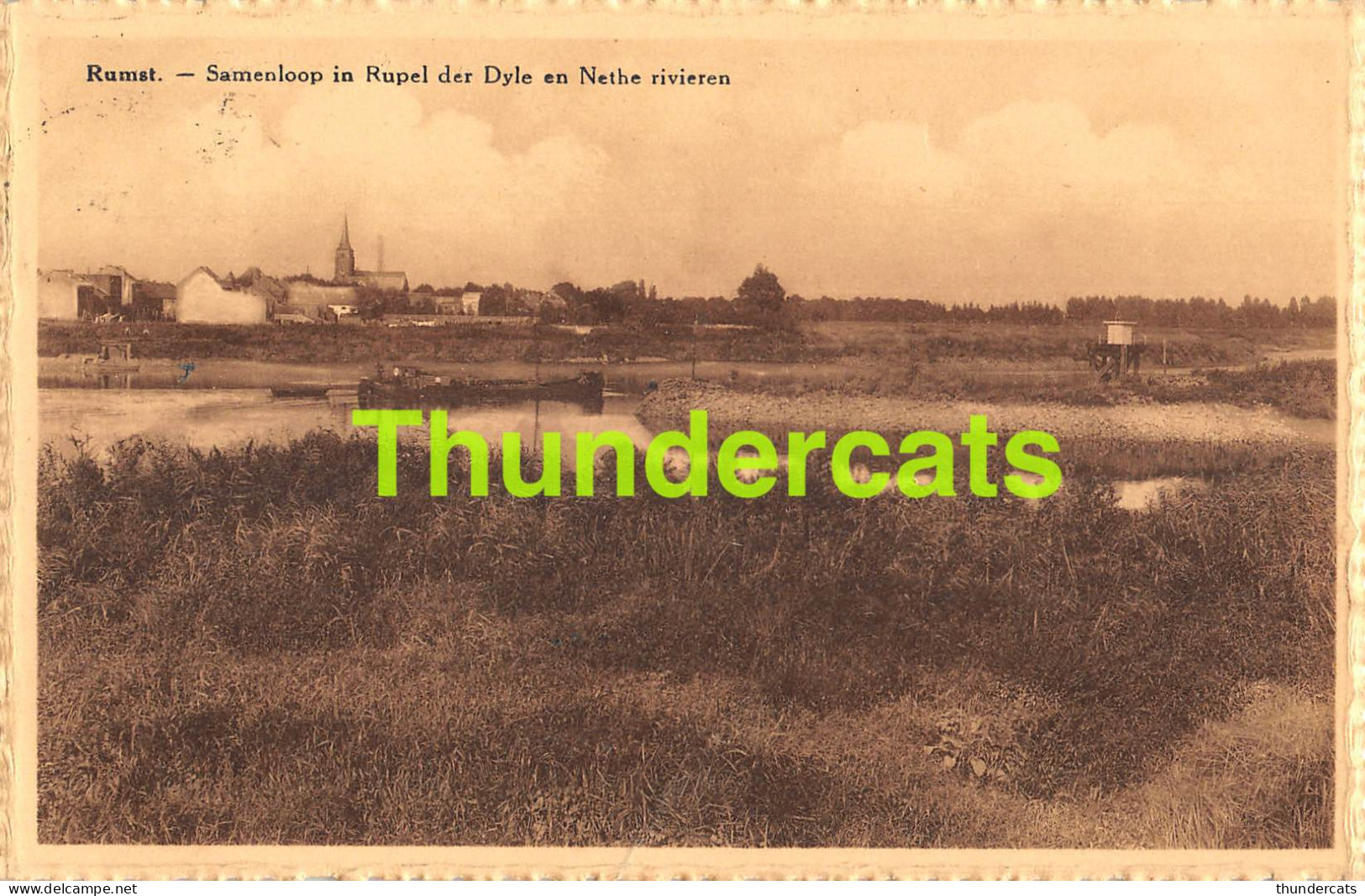 CPA RUMST SAMENLOOP IN RUPEL DER DYLE EN NETHE RIVIEREN