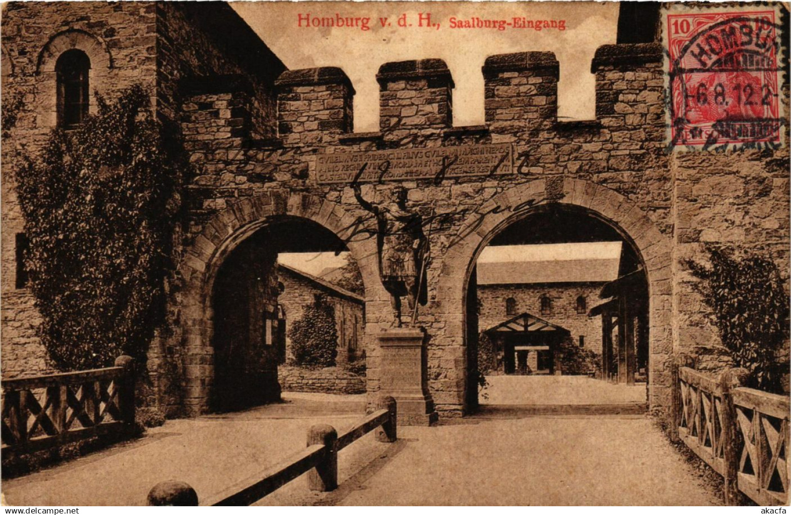 CPA Saalburg Saalburg-Eingang GERMANY (931524)