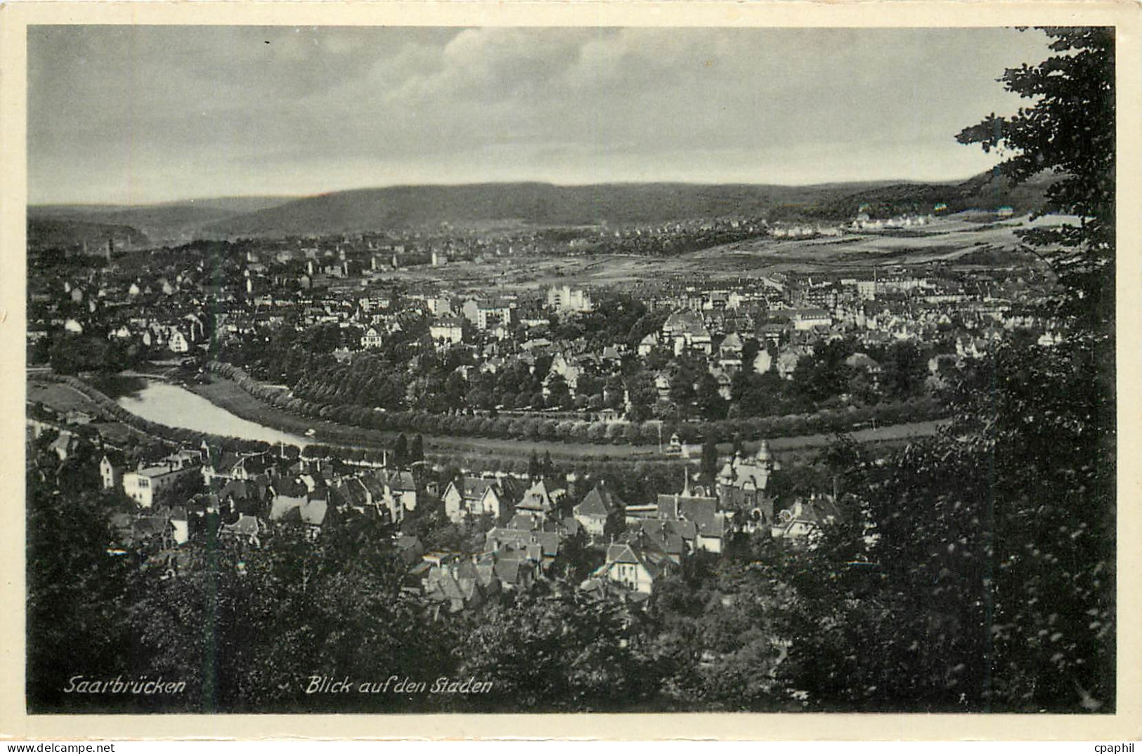 CPA Saarbrucken Blick auf den Staden