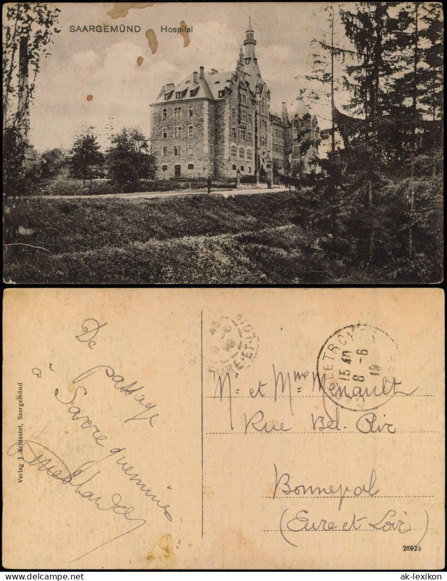 CPA Saargemünd Sarreguemines Hospital 1918